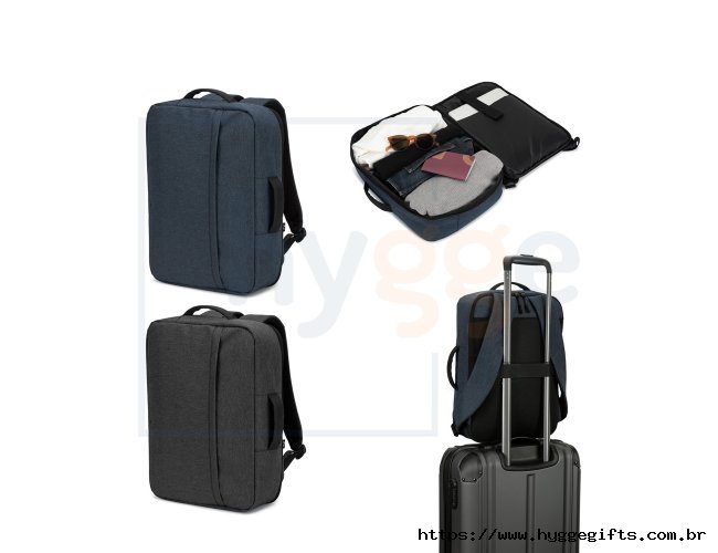 NIAMEY. Mochila para notebook 15.6" em poliéster reciclado 300D de alta densidade 15 L