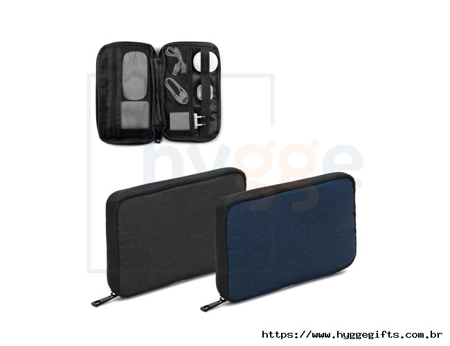 NEWCASTLE BAG. Bolsa organizadora em poliéster reciclado 600D de alta densidade com compartimento principal espaçoso par