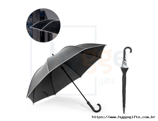 FINNLEY. Guarda-chuva de 27" em poli�ster 100% reciclado pongee 190T � prova de vento