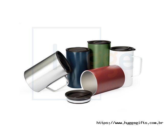 Caneca Inox Parede Dupla 350ml