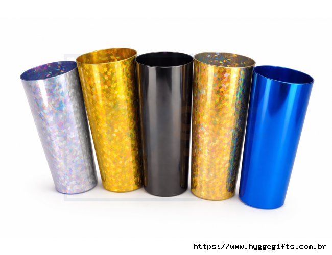 Copo Long Drink Metalizado (Hotstamping)