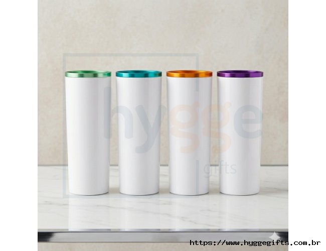 Copo Long Drink Borda Metalizada