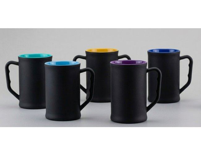 Caneca de Chopp Preto Fosco 500ml