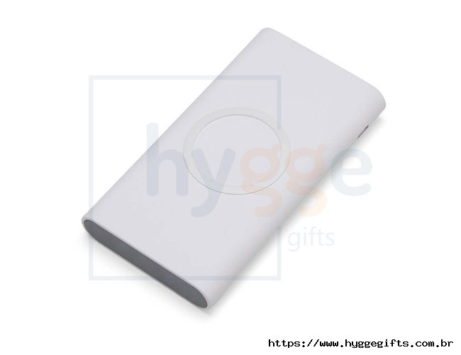 Power Bank 8000mAh com Carregamento via Indução ou via Cabo